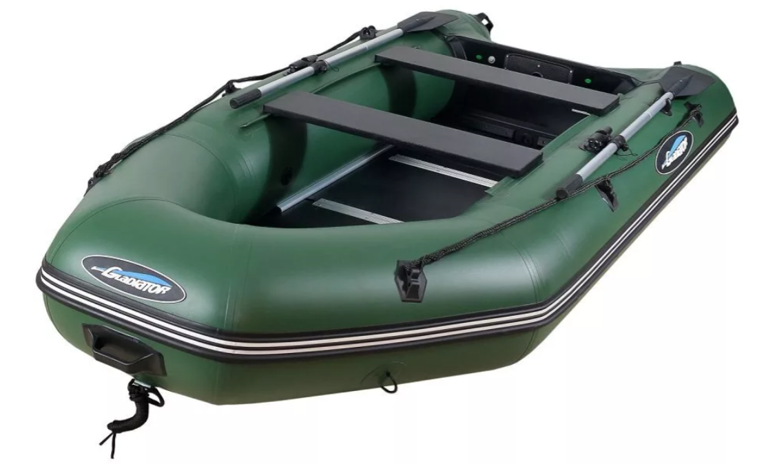 МОТОРНО-ГРЕБНАЯ ЛОДКА ПВХ GLADIATOR А 340 ТК С ФАНЕРНЫМ ПОЛОМ в Сызрани