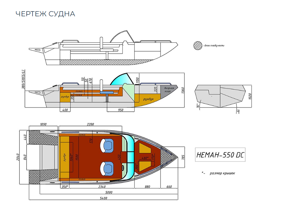 Алюминиевый катер Неман 550 DC в Сызрани