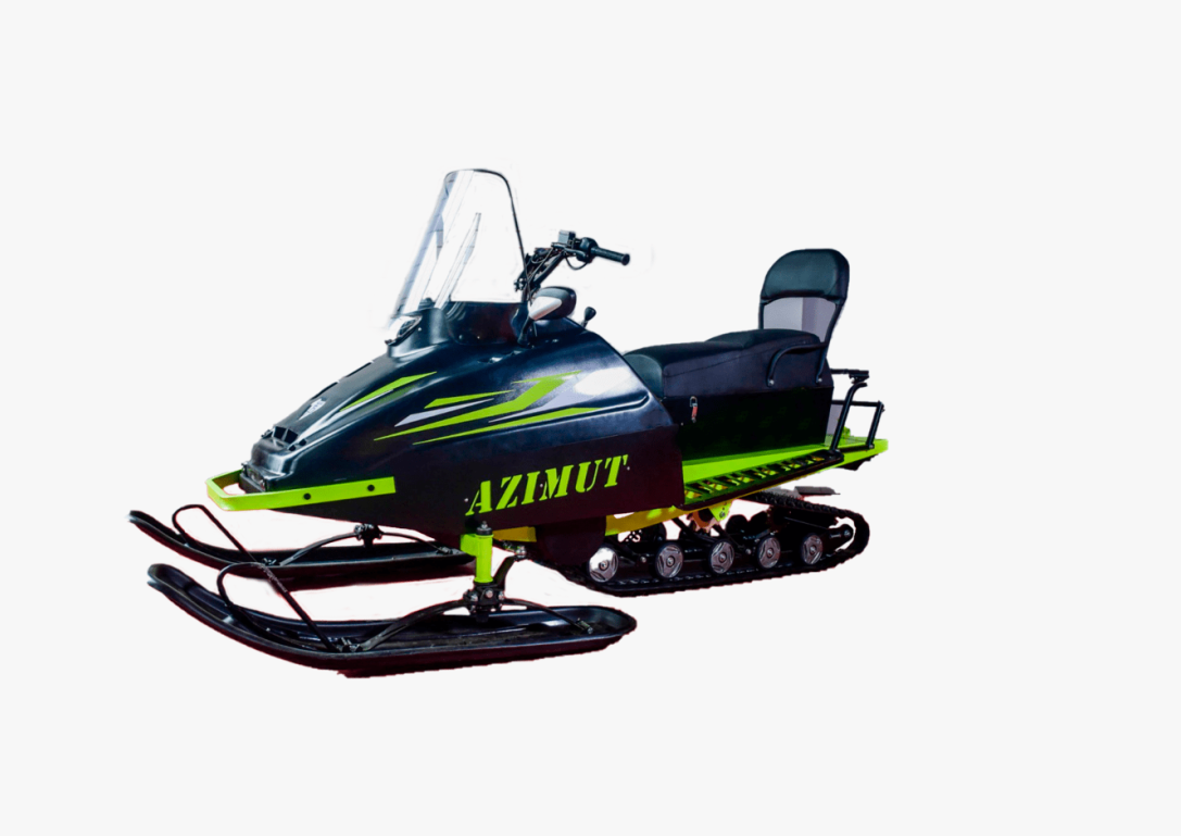 Миниснегоход Бурлак Азимут 20 л.с. , эл.запуск, реверс, тормоз гидравл, капот черный в Сызрани