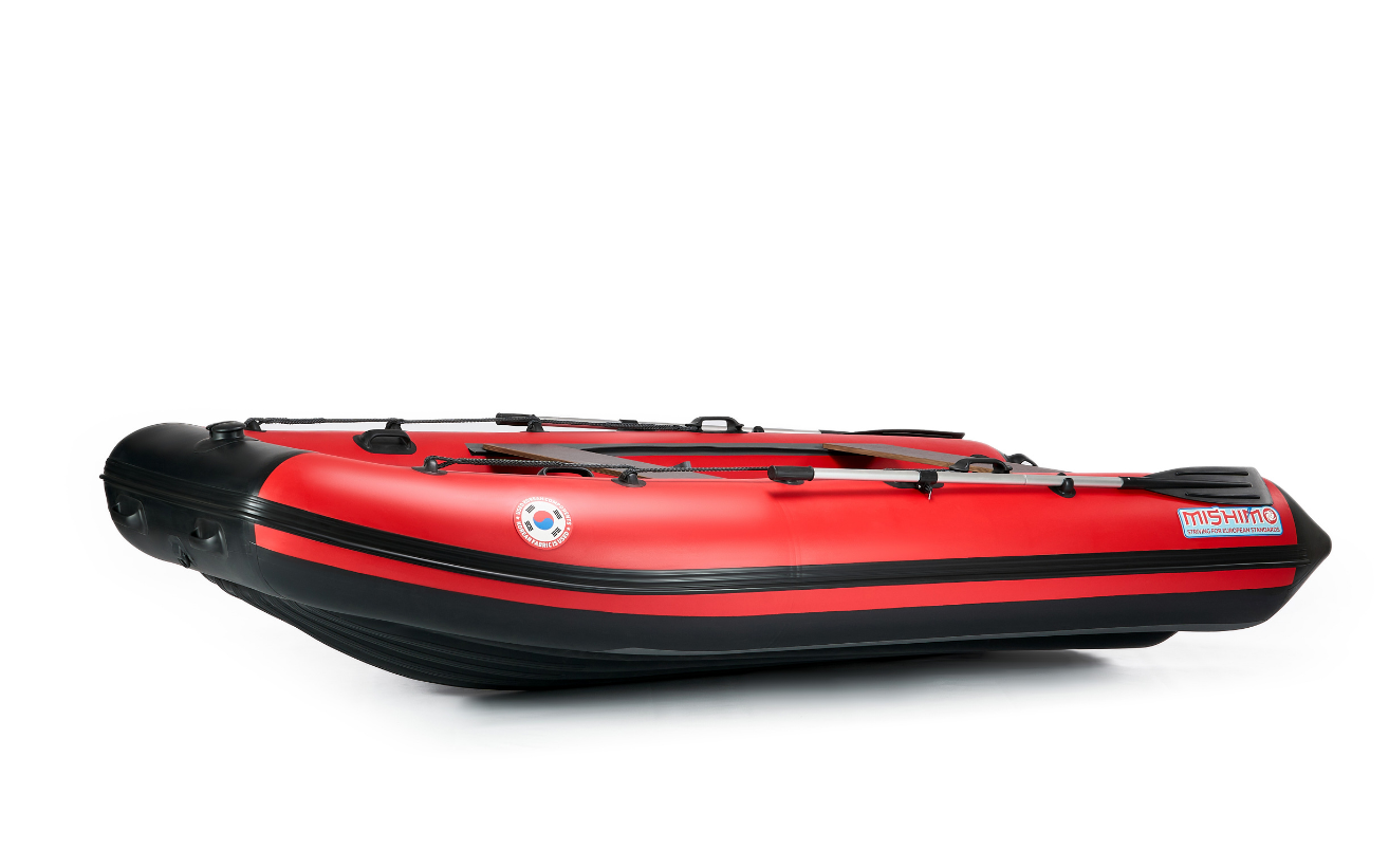 КОМПЛЕКТ ЛОДКА MISHIMO RAPID 380 PRO+ ЛОДОЧНЫЙ МОТОР MARLIN MP 9.9 (20) AMHS PROLINE FORCE в Сызрани