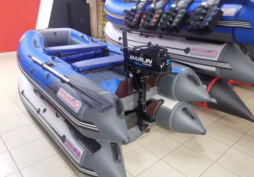 КОМПЛЕКТ ЛОДКА MISHIMO LITE 315 + МОТОР 5л.с в Сызрани