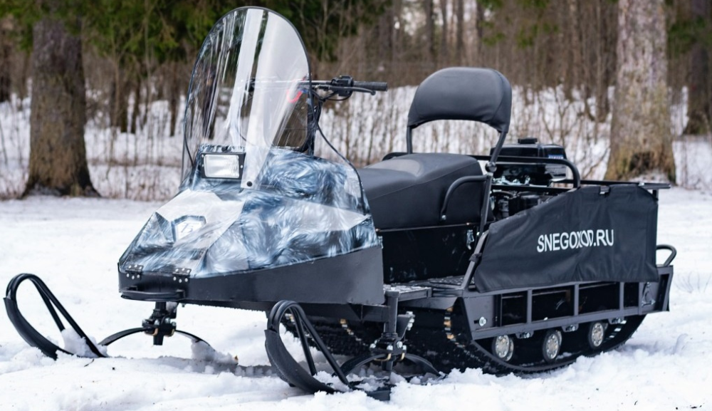 Миниснегоход Бурлак Егерь Экспедитор 17 л.с. , реверс, тормоз, капот белый в Сызрани