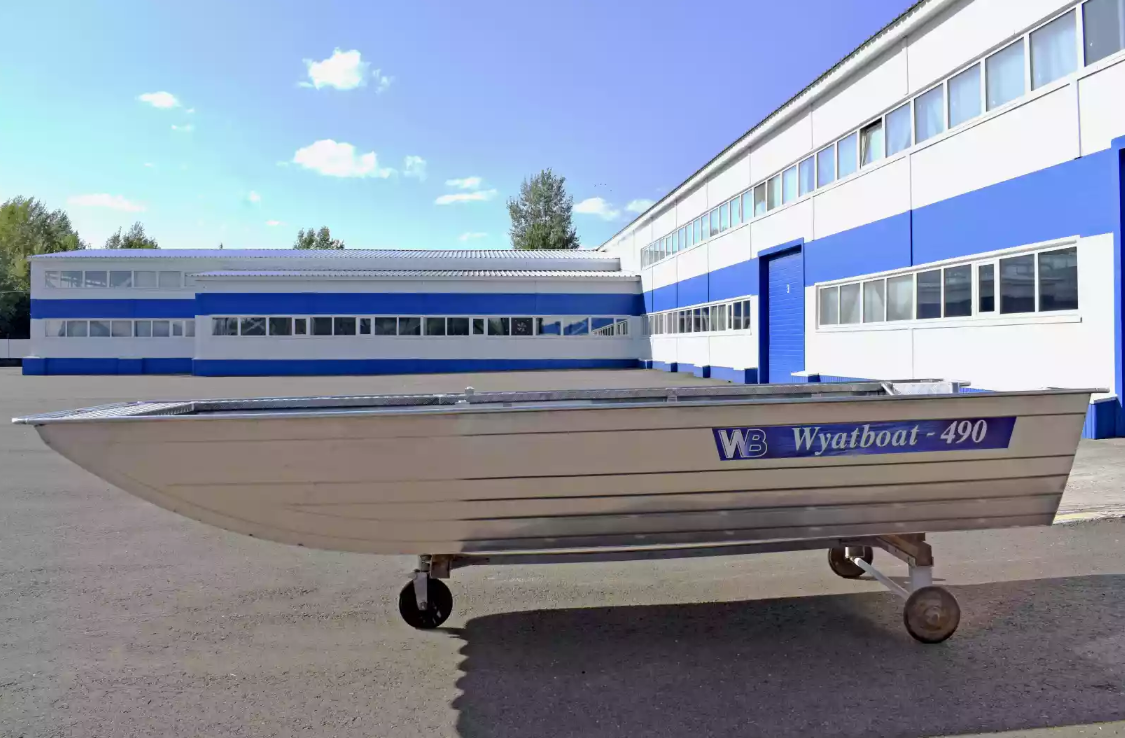 Алюминиевая лодка Wyatboat-490 Jonboat в Сызрани
