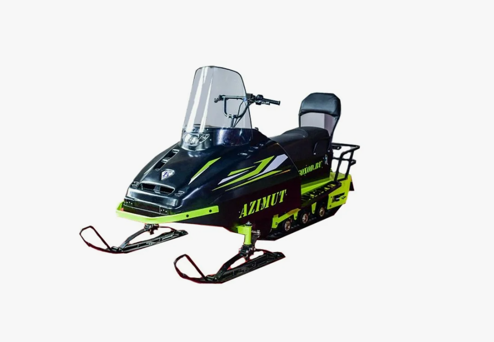 Миниснегоход Бурлак Азимут 20 л.с. , эл.запуск, реверс, тормоз гидравл, капот черный в Сызрани