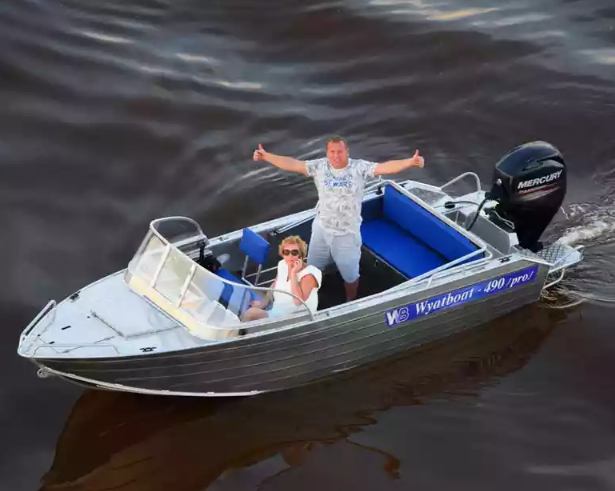 Алюминиевый катер Wyatboat-490 Pro водомет в Сызрани