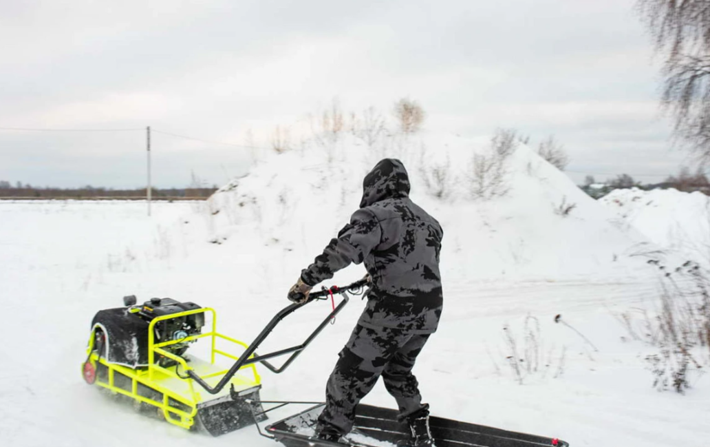 Мотобуксировщик Бурлак ХОЗЯИН-1 (капот ткань) в Сызрани