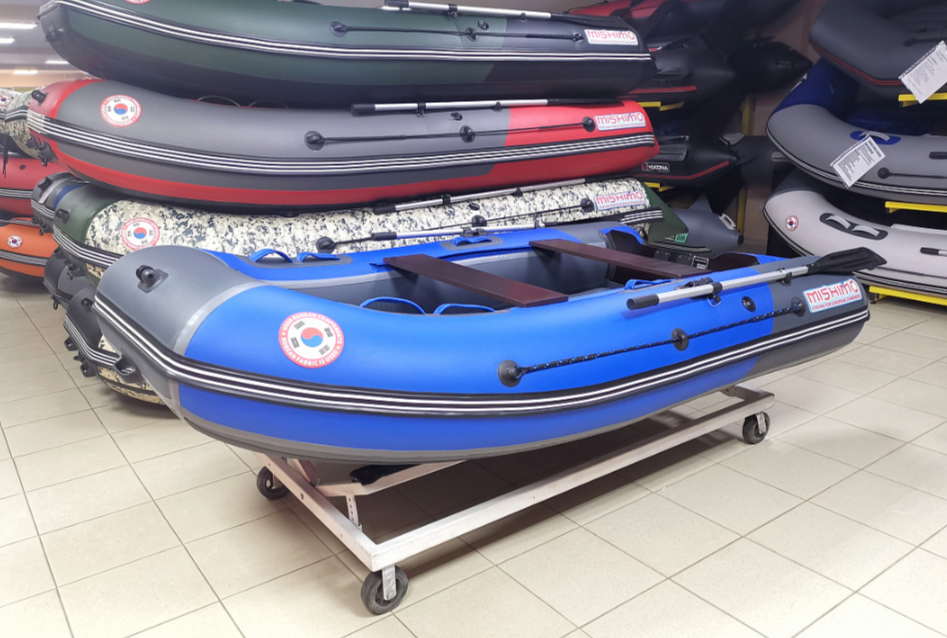 КОМПЛЕКТ Лодка MISHIMO PRO 350 + ЛОДОЧНЫЙ МОТОР MARLIN MP 9.9 (20) AMHS PRO в Сызрани