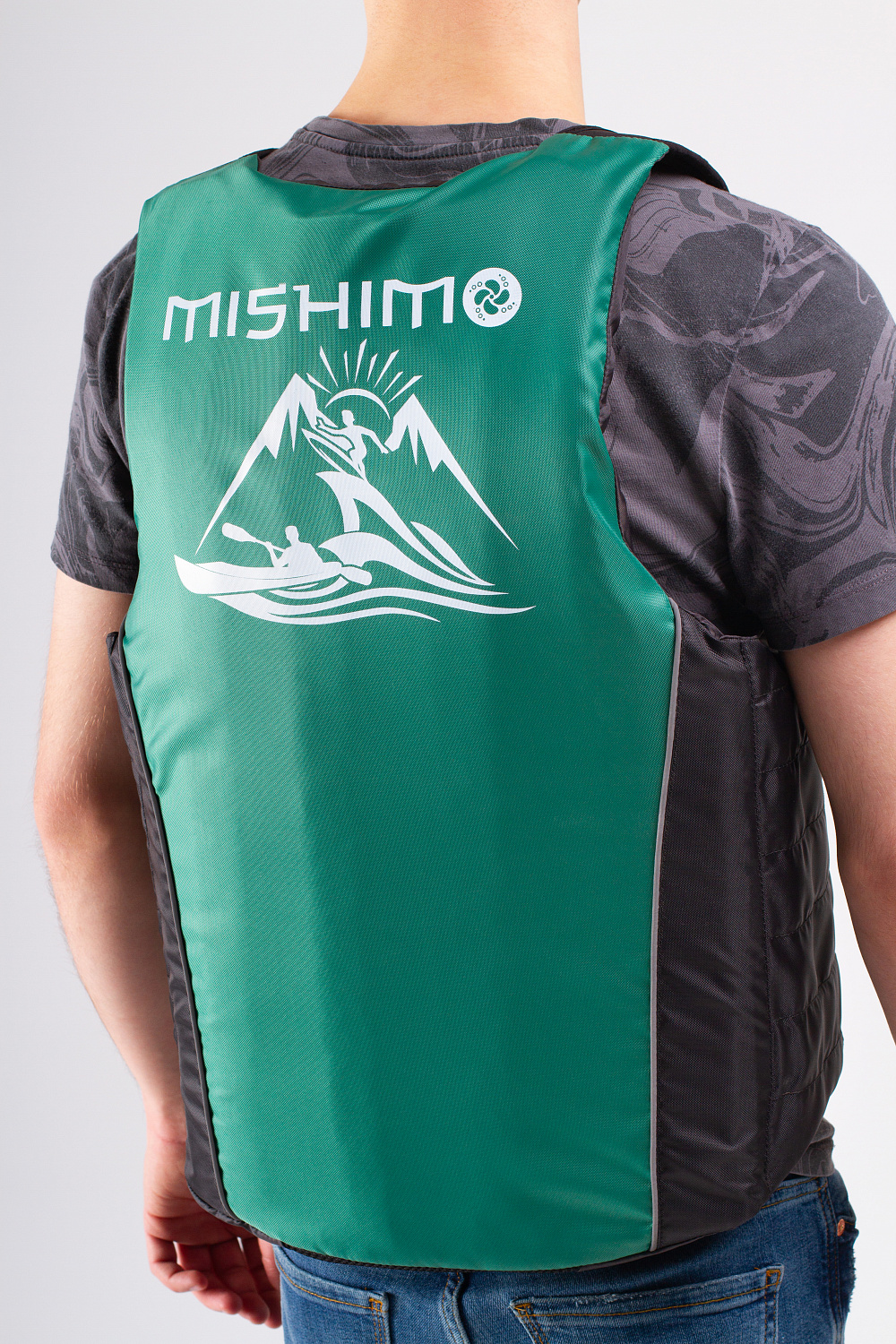 Жилет спасательный MISHIMO PRO Премиум качества Черно-зеленый в Сызрани