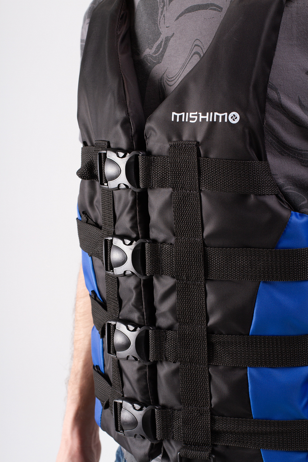 Жилет спасательный MISHIMO PRO Премиум качества Черно-синий в Сызрани