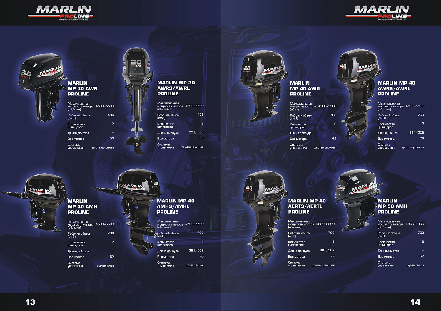 Лодочный мотор MARLIN PROLINE MP 50 AERTS в Сызрани