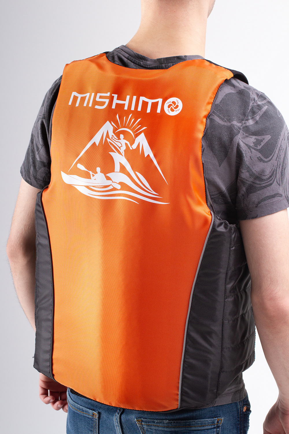Жилет спасательный MISHIMO PRO Премиум качества Черно-оранжевый в Сызрани