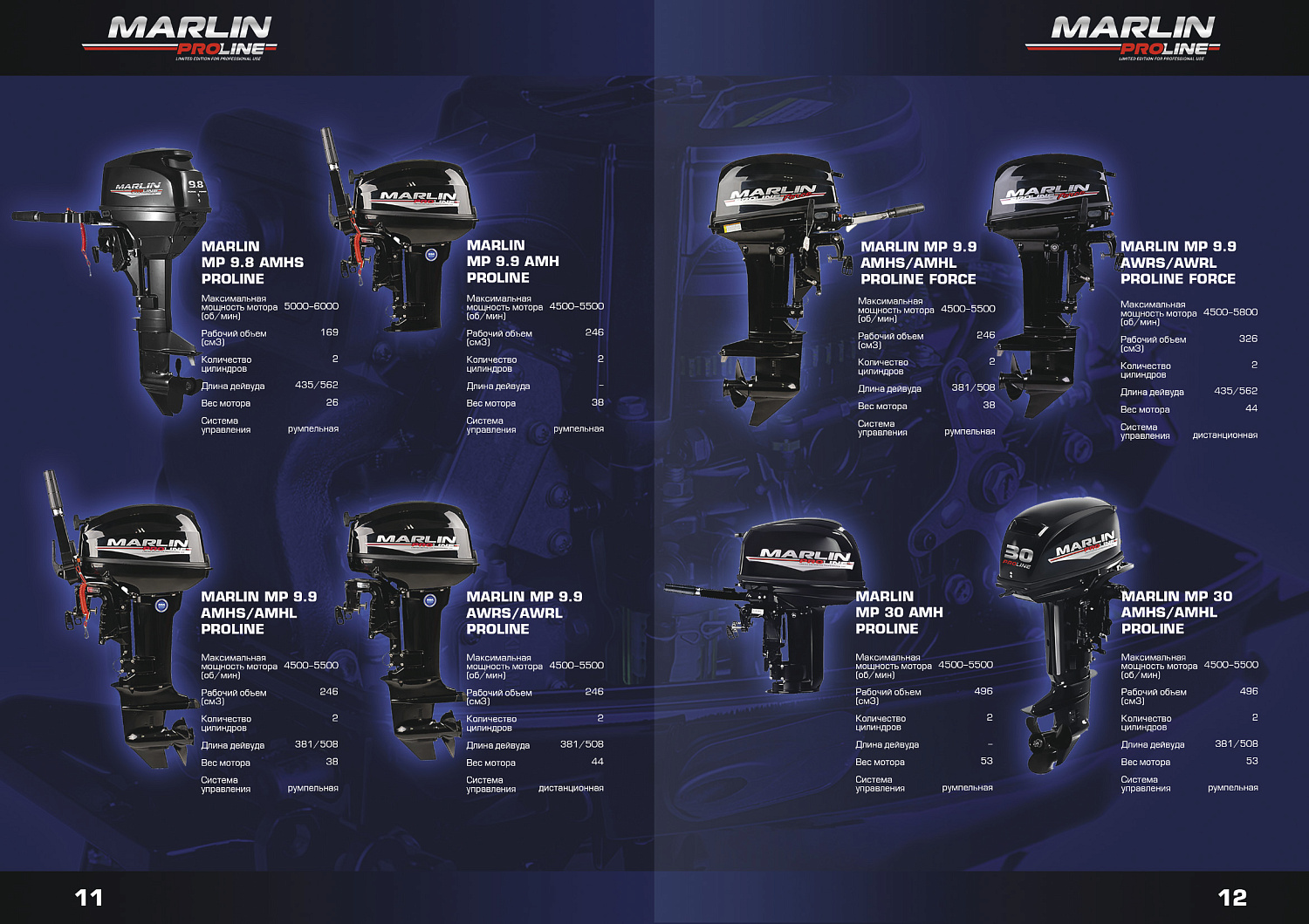 Лодочный мотор MARLIN PROLINE MP 50 AERTS в Сызрани